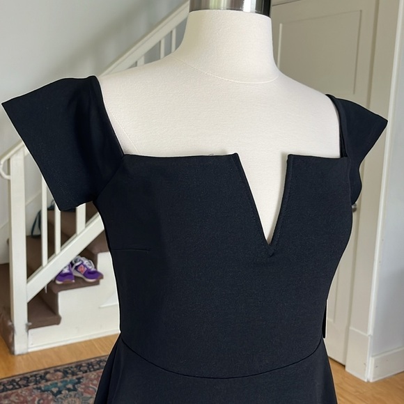 LULUS Off-the-Shoulder Skater Dress in Black NWT Size Medium - Picture 11 of 14